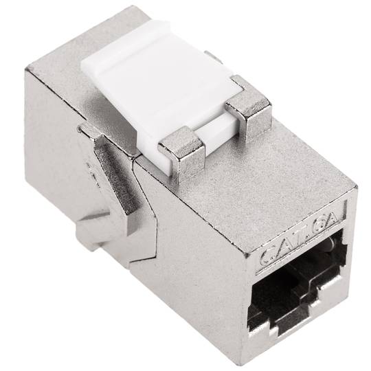 Coupleur Keystone RJ45 femelle vers femelle Cat.6a FTP pack de 6 unités