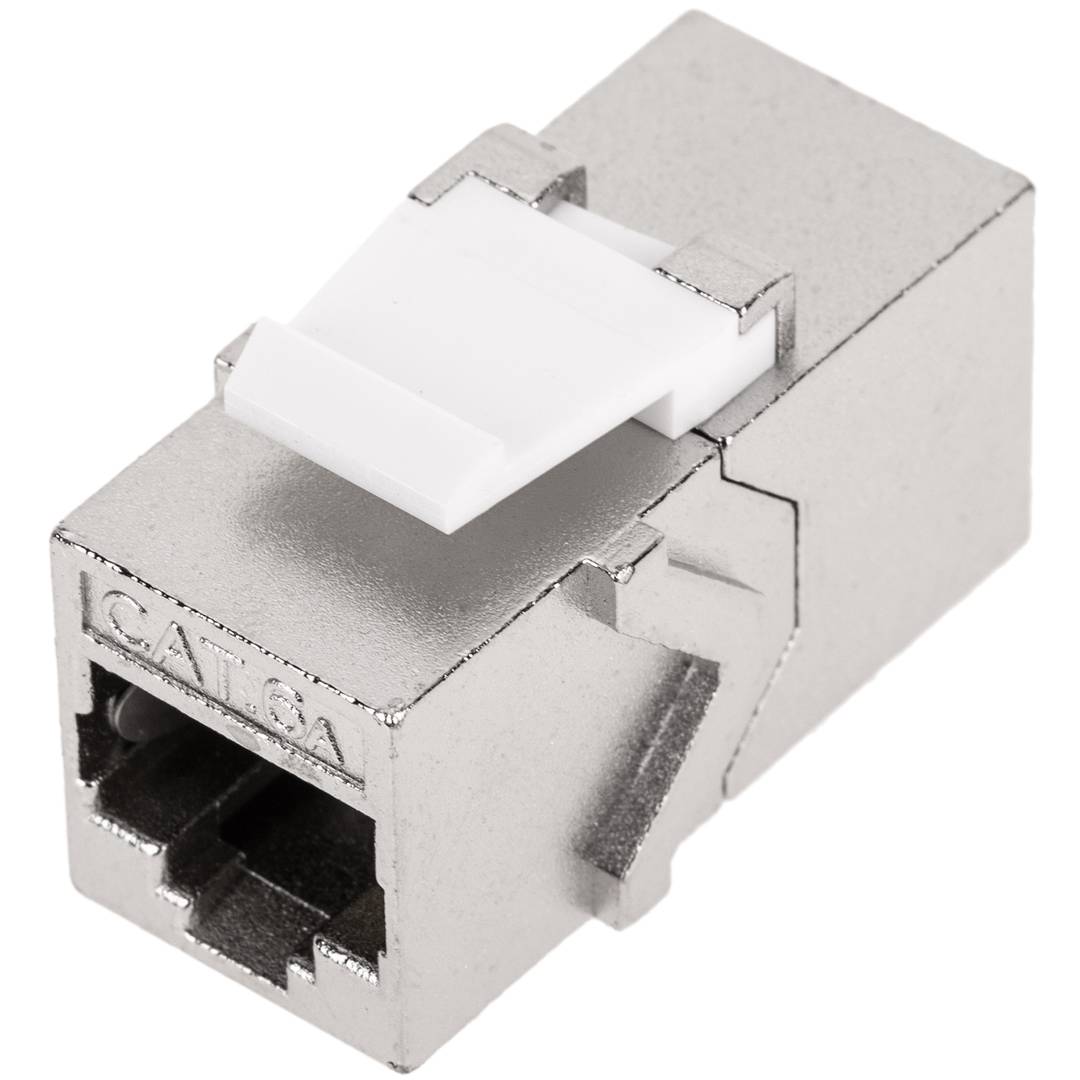 Coupleur Keystone RJ45 femelle vers femelle Cat.6a FTP pack de 6 unités