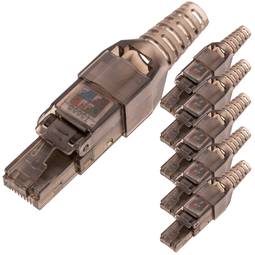 UTP Cat.6a RJ45 Stecker automatische Crimppackung 6 Einheiten