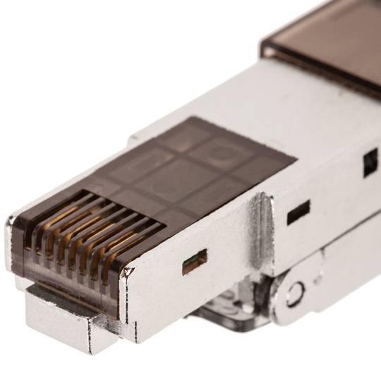FTP Cat.6 RJ45 connector male automatic crimping pack 6 units