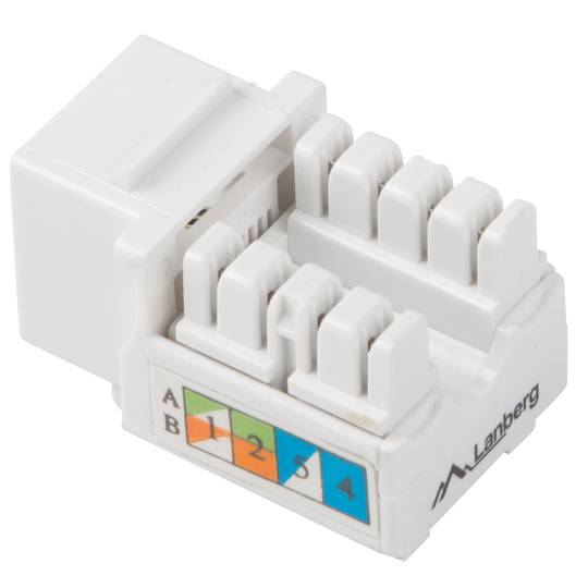 Lanberg Cat.6 UTP femmina 90 gradi RJ45 Keystone