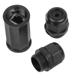 Accoppiatore impermeabile Lanberg RJ45/IP67 per cavo Cat.5E/Cat6 UTP/FTP AD-RJ45-OS6-IP67