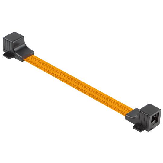 Acoplador en línea Lanberg RJ45 para ventana 17 cm naranja ADS-RJ45-RJ45-245