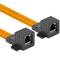 Lanberg RJ45 accoppiatore in linea per finestra 23 cm arancione ADS-RJ45-RJ45-300