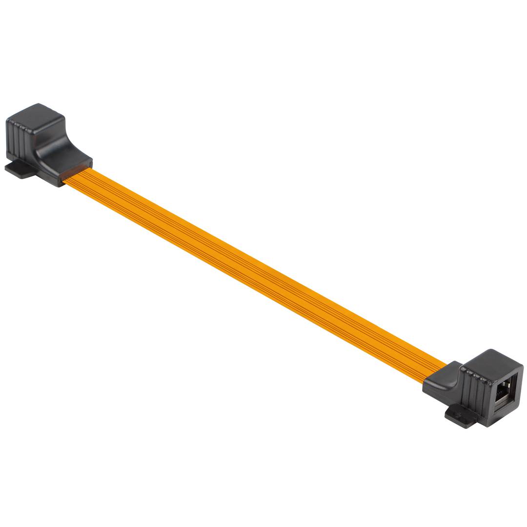 Lanberg RJ45 accoppiatore in linea per finestra 23 cm arancione ADS-RJ45-RJ45-300