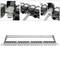 Patch panel 24 RJ45 Cat.6 UTP 0.5U metal with comb for cable management