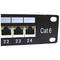 Patch panel rack 24 RJ45 Cat.6 FTP 1U nero