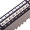 Patch panel rack 24 RJ45 Cat.6A FTP 1U preto com pente para gerenciamento de cabos