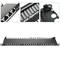 Patch panel rack 24 RJ45 Cat.6A FTP 0.5U noir avec peigne pour la gestion des câbles