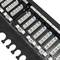 Patch panel rack 24 RJ45 Cat.6A FTP 0.5U noir avec peigne pour la gestion des câbles