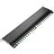 Patch panel rack 24 RJ45 Cat.6A FTP 0.5U noir avec peigne pour la gestion des câbles