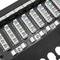 Patch panel rack 24 RJ45 Cat.6A FTP 0.5U noir avec peigne pour la gestion des câbles