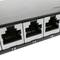 Patch panel rack 24 RJ45 Cat.6A FTP 0.5U noir avec peigne pour la gestion des câbles