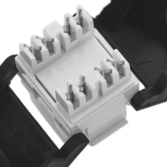 Keystone RJ45 femmina a TB110 (UTP Cat. 6 senza utensili)
