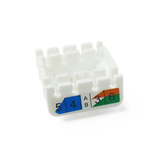 Keystone RJ45 żeńskie do TB110 kat. 6A STP z mocowaniem bez narzędzi