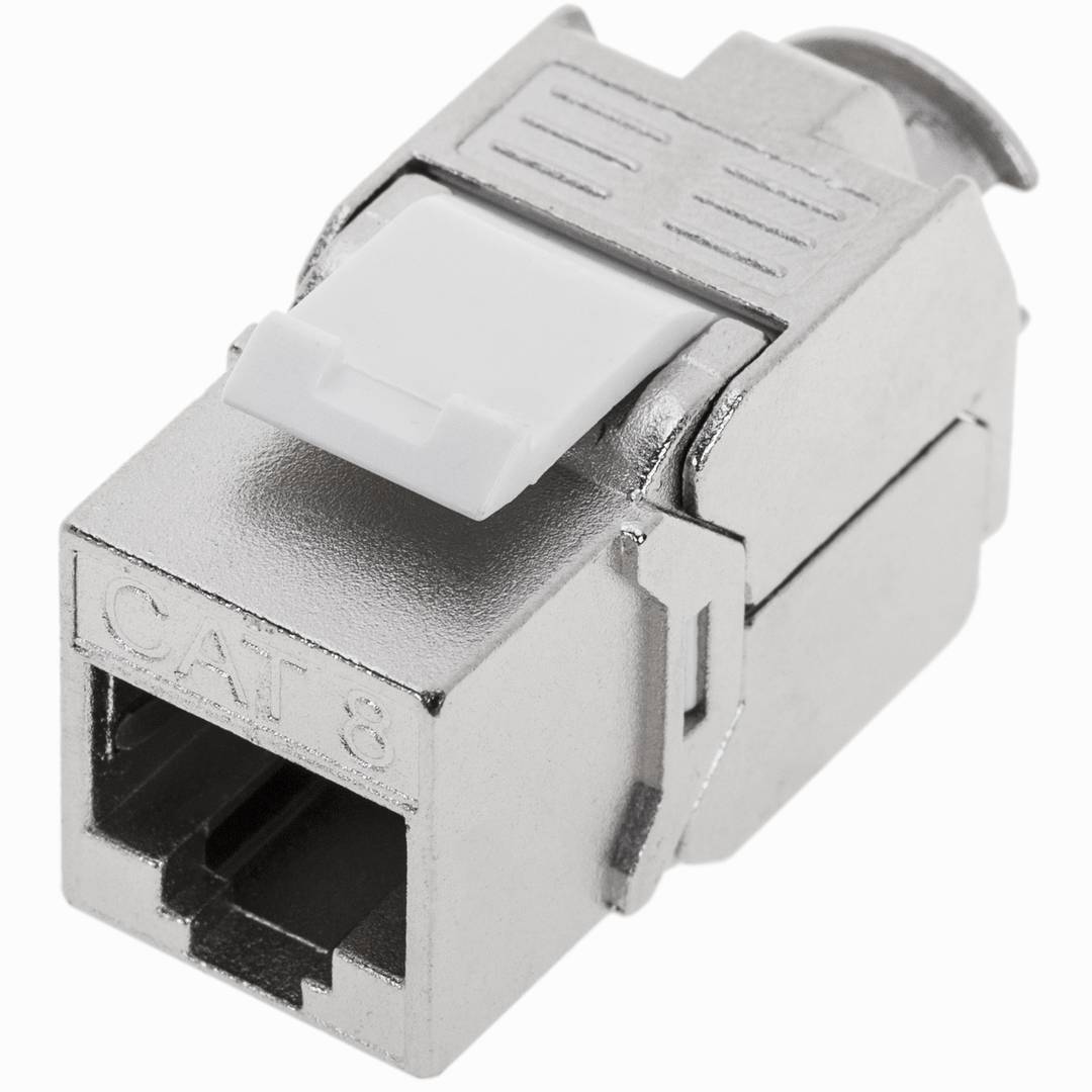 Módulo Keystone RJ45 Cat.8.1 STP sem ferramentas