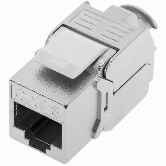 Módulo Keystone RJ45 Cat.8.1 STP sem ferramentas