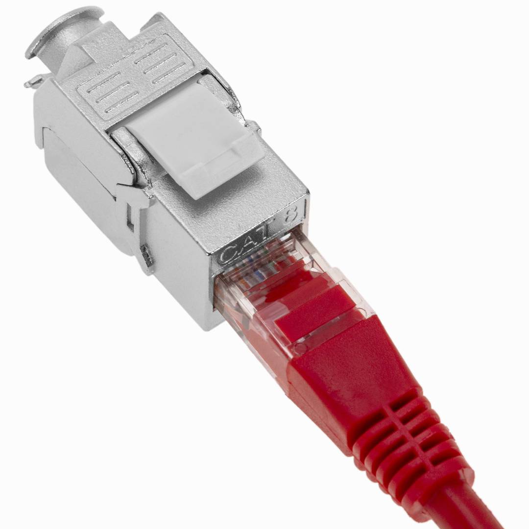 Módulo Keystone RJ45 Cat.8.1 STP sem ferramentas