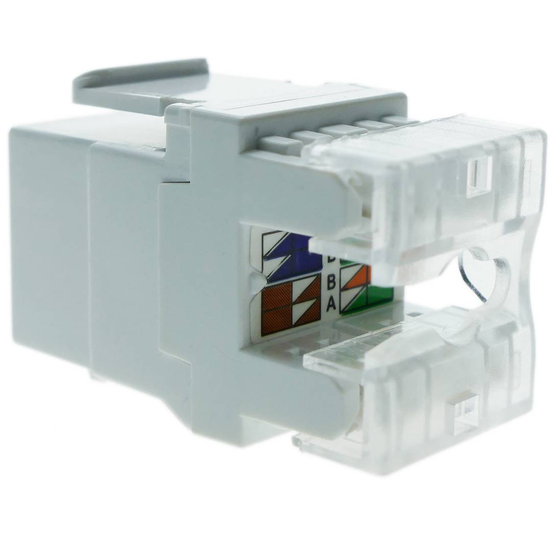 Keystone RJ45 Fêmea para TB110 (UTP Cat6 White)