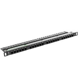 Patchpaneel 19" van 24 RJ45 Cat.5E UTP 0.5U Lanberg PPU5-0024-B