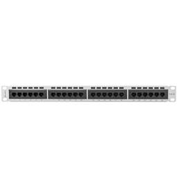 Patch panel 19" biały 24 RJ45 CAT.5E UTP 1U Lanberg PPU5-1024-S