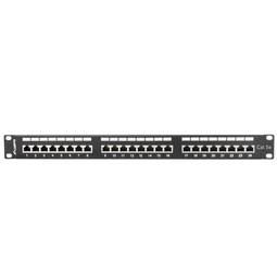 Patch panel 19" de 24 RJ45 CAT.5E FTP 1U Lanberg PPS5-1024-B