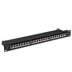 Patchpaneel 19" van 24 RJ45 CAT.7 FTP 1U Lanberg PPS7-1024-B