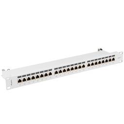 Patch panel 19" biały 24 RJ45 CAT.7 FTP 1U Lanberg PPS7-1024-S