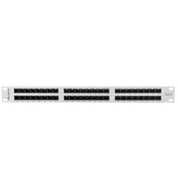 Patchpaneel 19" wit 48 RJ45 CAT.6 UTP 1U Lanberg PPU6-1048-S