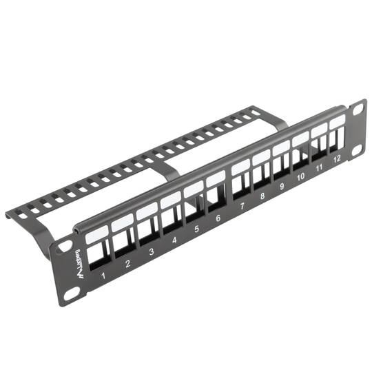 Configureerbaar patchpaneel voor keystone 10