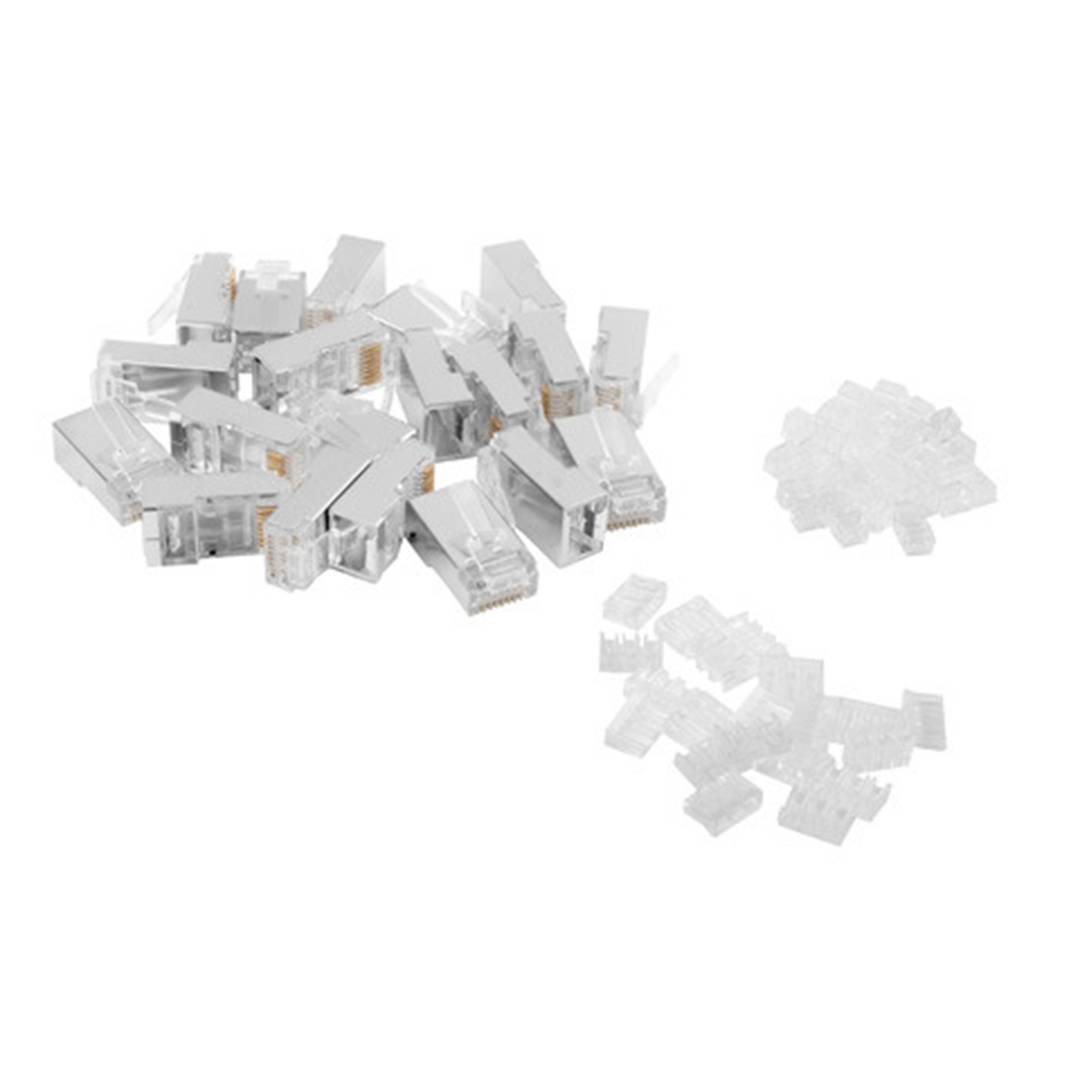 Opakowanie 100 szt. Złącze RJ45 kat.6 FTP 8P8C OD1.2 Lanberg PLS-6100
