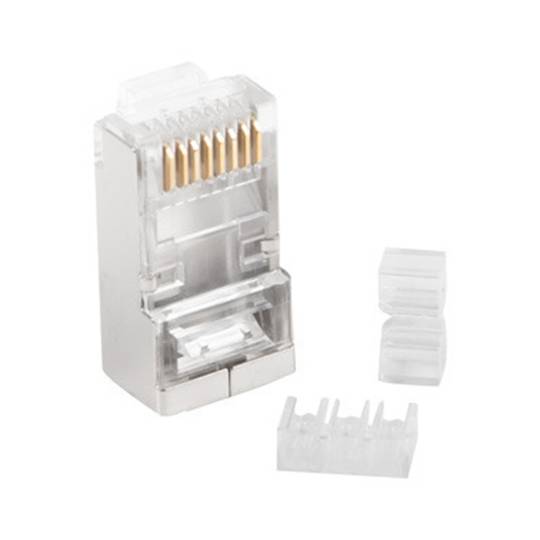 Opakowanie 100 szt. Złącze RJ45 kat.6 FTP 8P8C OD1.2 Lanberg PLS-6100