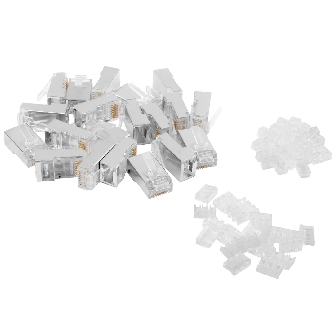 Lot de 20 connecteurs RJ45 cat.6 FTP de 8P8C OD1.2 de Lanberg PLS-6120