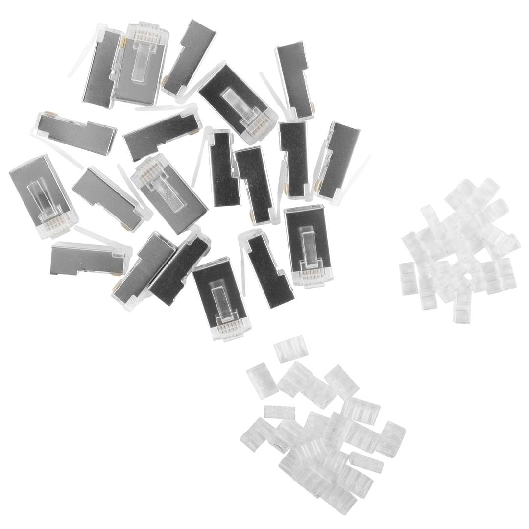 Lot de 20 connecteurs RJ45 cat.6 FTP de 8P8C OD1.2 de Lanberg PLS-6120