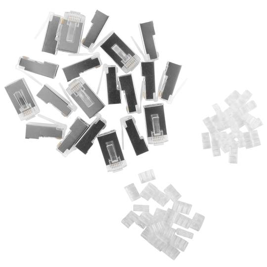 Lot de 20 connecteurs RJ45 cat.6 FTP de 8P8C OD1.2 de Lanberg PLS-6120