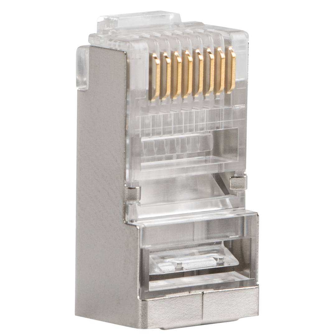 Packung mit 100 Einheiten 8-poliger RJ45-Stecker Kat.6 FTP 8-poliger Lanberg PLS-6000EZ
