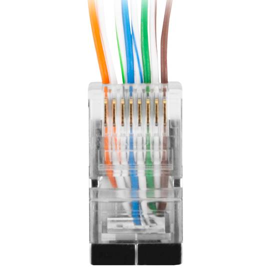 Pack of 20 units RJ45 8-pin cat.6 FTP 8-pin connector from Lanberg PLS-6020EZ