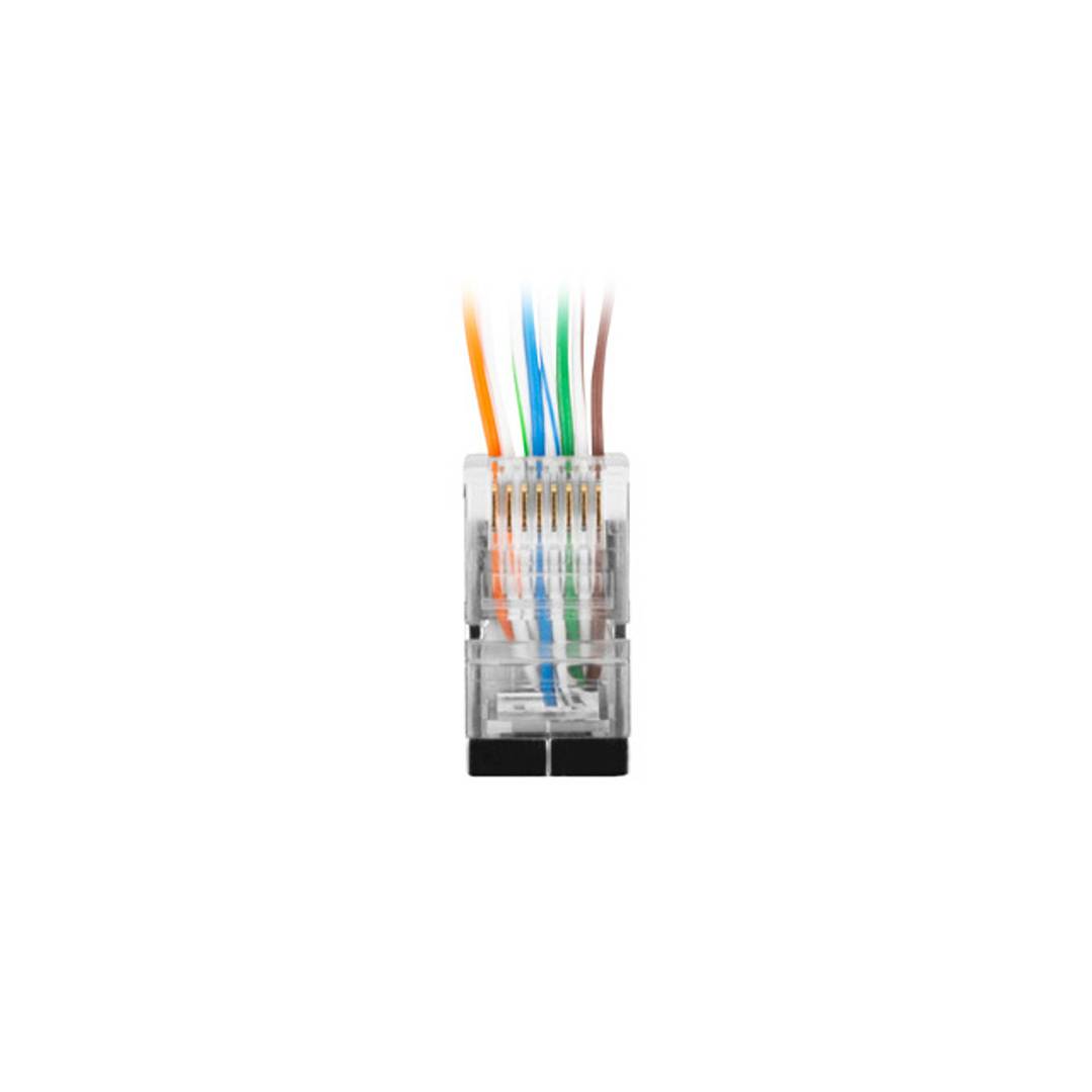 Pack of 20 units RJ45 8-pin cat.6 FTP 8-pin connector from Lanberg PLS-6020EZ