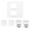 Mòdul 45x45mm 2 x Keystone RJ45 Cat.6 UTP color blanc WS-4545-2XRJ45K-W