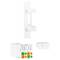 Módulo 45x45mm 1 x Keystone RJ45 Cat.6 UTP cor branca WS-4545-RJ45K-W