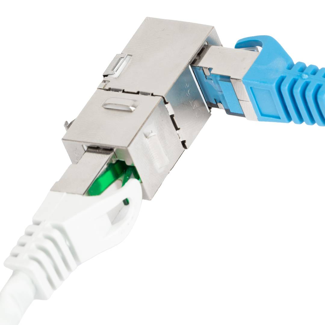 Lanberg KSF5-3090 RJ45 na RJ45 Cat.5E FTP keystone jack kolor srebrny