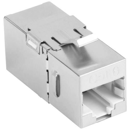 Conector Keystone Feed-Thru RJ45 a RJ45 cat.6 FTP 90 de Lanberg KSF6-3090