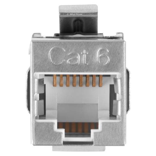 Conector Keystone Feed-Thru RJ45 a RJ45 cat.6 FTP 90 de Lanberg KSF6-3090