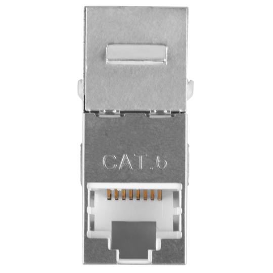 Conector Keystone Feed-Thru RJ45 a RJ45 cat.6 FTP 90 de Lanberg KSF6-3090
