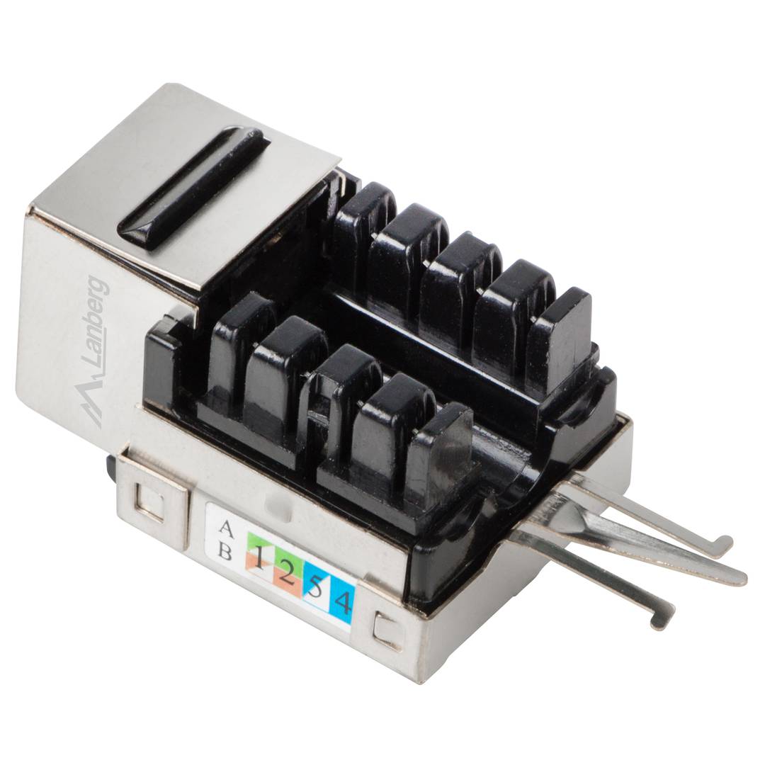 Lanberg KSF6-1090 90° FTP Cat 6 LSA RJ45 Keystone-Modul