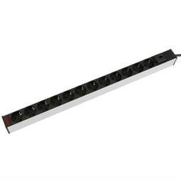 Multiprise 12 prises pour rack 19'' avec interrupteur RackMatic