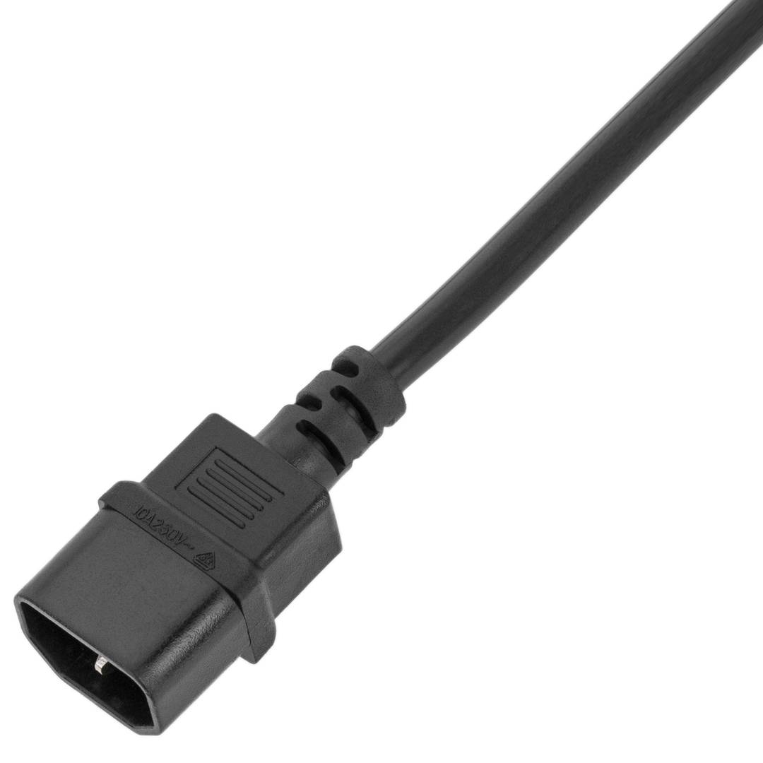 Bloco para rack 19'' de 8 tomadas com interruptor e cabo eléctrico 3 metros C14