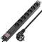 Multiprise 6 prises pour rack 19'' avec parafoudre RackMatic