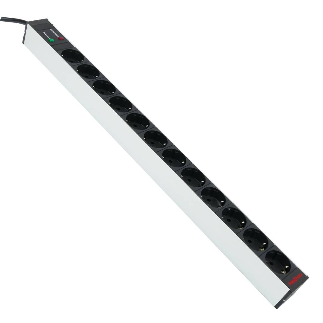 Bloco para rack 19'' de 12 tomadas com protecção RackMatic