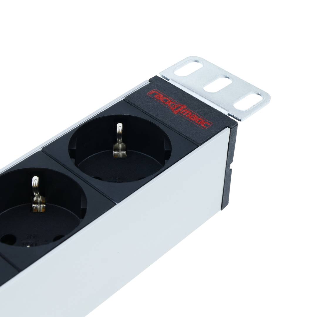 PDU strip 12 way for server rack 19'' with switch and surge protected by RackMatic